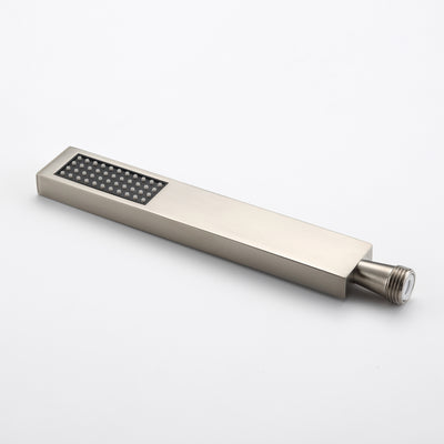Gebürsteter Nickel quadratischer Handbrause + USPS Versand