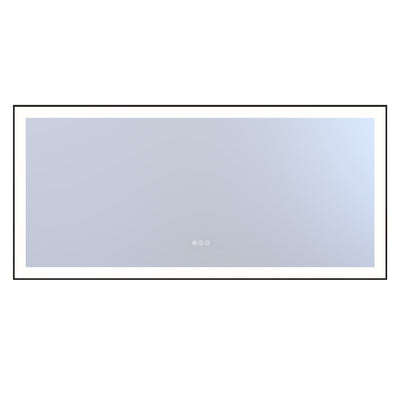 Sumerain 60"x28" großer LED Badezimmerspiegel mit Beleuchtung, Vorder- und Rückbeleuchtung, dimmbarer Anti-Beschlag Schminkspiegel mit Speicherfunktion, 3 Farbtemperaturen beleuchteter Wandspiegel, gehärtetes Glas