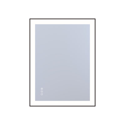 Sumerain LED-Badezimmerspiegel zur Wandmontage, 24 x 32 Zoll, beschlagfreier beleuchteter Schminkspiegel mit Front- und Rückbeleuchtung, stufenlose Dimmung, 3 Farbtemperaturen, Speicherfunktion, gehärtetes Glas