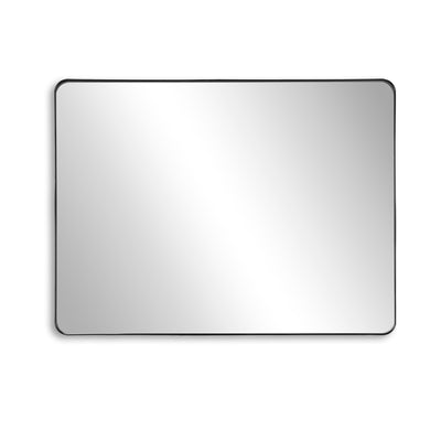SUMERAIN Rechteckiger Badezimmerspiegel, 40x30 Zoll Aluminiumrahmen Schminkspiegel mit gehärtetem Glas für große Badezimmerwände, horizontal oder vertikal montierbar