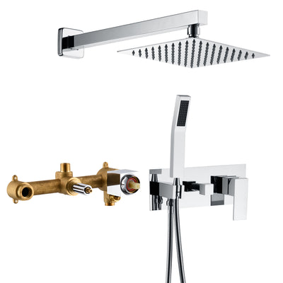 Chrom-Regenduschsystem mit Cupc-Druckausgleichsventil, Sumerain