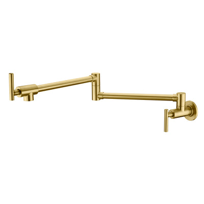Sumerain Gold Topffüller-Wasserhahn-Wandhalterung mit Doppelgelenk-Schwenkarmen
